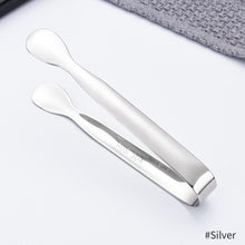 Load image into Gallery viewer, 4.33inch 304 Stainless Steel Ice Cube Clip Ice Tong Bread Food BBQ Clip Barbecue Clip Ice Clamp Tool Bar Kitchen Accessories
