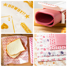 Load image into Gallery viewer, 10/50Pcs Wax Paper Food Grade Grease Paper Food Wrappers Wrapping Paper Oil-proof Baking Paper For Bread Candy Cake Burger Nougat Fries Oilpaper
