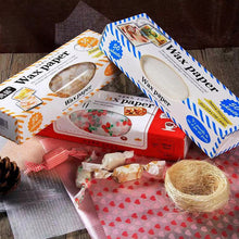 Load image into Gallery viewer, 10/50Pcs Wax Paper Food Grade Grease Paper Food Wrappers Wrapping Paper Oil-proof Baking Paper For Bread Candy Cake Burger Nougat Fries Oilpaper
