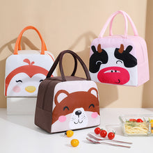Load image into Gallery viewer, Portable Cartoon Animal Reusable Lunch Bag Lunch Box Insulated Lunch Hangbag Suitable For Adults Children Work Picnics Travel
