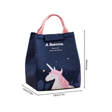 Load image into Gallery viewer, Portable Unicorn Cat Reusable Lunch Bag Lunch Box Insulated Lunch Hangbag Suitable For Adults Children Work Picnics Travel
