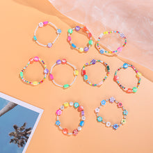 Load image into Gallery viewer, Fashion Soft Pottery Bracelet Rice Bead Bracelet Colorful Gossip Flower Cute Women Girl Beaded Bracelet Jewlery Accessories
