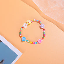 Load image into Gallery viewer, Fashion Soft Pottery Bracelet Rice Bead Bracelet Colorful Gossip Flower Cute Women Girl Beaded Bracelet Jewlery Accessories
