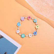 Load image into Gallery viewer, Fashion Soft Pottery Bracelet Rice Bead Bracelet Colorful Gossip Flower Cute Women Girl Beaded Bracelet Jewlery Accessories
