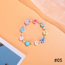 Load image into Gallery viewer, Fashion Soft Pottery Bracelet Rice Bead Bracelet Colorful Gossip Flower Cute Women Girl Beaded Bracelet Jewlery Accessories
