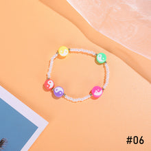 Load image into Gallery viewer, Fashion Soft Pottery Bracelet Rice Bead Bracelet Colorful Gossip Flower Cute Women Girl Beaded Bracelet Jewlery Accessories
