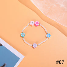 Load image into Gallery viewer, Fashion Soft Pottery Bracelet Rice Bead Bracelet Colorful Gossip Flower Cute Women Girl Beaded Bracelet Jewlery Accessories
