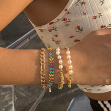 Load image into Gallery viewer, Fashion Retro Imitation Pearl Wheat Ear Bracelet Female Pastoral Small Fresh Rice Bead Woven Bracelet Jewelry Accessories
