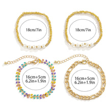 Load image into Gallery viewer, Fashion Retro Imitation Pearl Wheat Ear Bracelet Female Pastoral Small Fresh Rice Bead Woven Bracelet Jewelry Accessories
