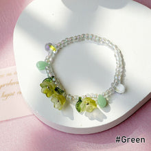 Load image into Gallery viewer, Vintage Flower Fringe Beaded Crystal Bracelet Transparent Rice Beads Women Girl Creative Bracelet Jewelry Accessories
