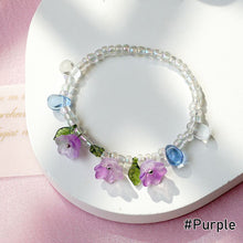 Load image into Gallery viewer, Vintage Flower Fringe Beaded Crystal Bracelet Transparent Rice Beads Women Girl Creative Bracelet Jewelry Accessories
