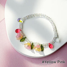 Load image into Gallery viewer, Vintage Flower Fringe Beaded Crystal Bracelet Transparent Rice Beads Women Girl Creative Bracelet Jewelry Accessories
