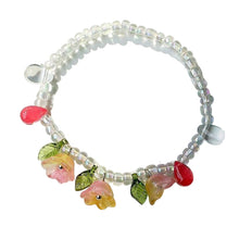 Load image into Gallery viewer, Vintage Flower Fringe Beaded Crystal Bracelet Transparent Rice Beads Women Girl Creative Bracelet Jewelry Accessories
