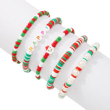 Load image into Gallery viewer, 5pcs/set Personalized Bracelet Set Soft Pottery Alphabet Beaded Color Accessories Beach Holiday Jewelry Summer Women Accessories
