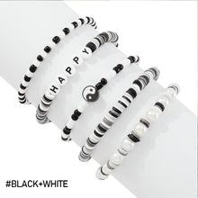 Load image into Gallery viewer, 5pcs/set Personalized Bracelet Set Soft Pottery Alphabet Beaded Color Accessories Beach Holiday Jewelry Summer Women Accessories
