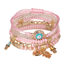 Load image into Gallery viewer, Bohemia Hand Beaded Fashion Eye Beads Temperament Creative Multilayer Rice Beads Knitted Rope Bracelet Women Jewelry
