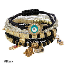 Load image into Gallery viewer, Bohemia Hand Beaded Fashion Eye Beads Temperament Creative Multilayer Rice Beads Knitted Rope Bracelet Women Jewelry
