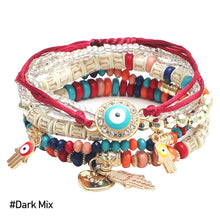 Load image into Gallery viewer, Bohemia Hand Beaded Fashion Eye Beads Temperament Creative Multilayer Rice Beads Knitted Rope Bracelet Women Jewelry

