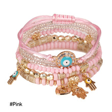 Load image into Gallery viewer, Bohemia Hand Beaded Fashion Eye Beads Temperament Creative Multilayer Rice Beads Knitted Rope Bracelet Women Jewelry
