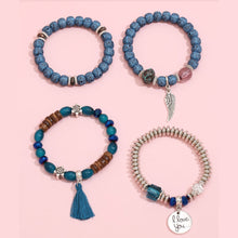 Load image into Gallery viewer, Bohemian Alloy Pendant Multi-layer Pearl Bracelet Glass Temperament Tassel Multi-layer Simulation Crystal Bracelet Women Jewelry
