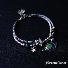 Load image into Gallery viewer, Creative Lovely Planet Bracelet Female Star Moon Student Girlfriends Couple Romantic Bracelet Rope Knitted Women Men Jewelry
