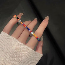 Load image into Gallery viewer, Smiley Transparent Rice Bead Bracelets Two Stacked Small Fresh Cute Beaded Beach Summer Personality Bracelets Women Jewelry
