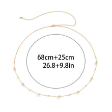 Load image into Gallery viewer, Sexy Rhinestone Thin Chain Waist Chain Women's Simple Beach Bikini Ball Body Chain Summer Female Body Chain Jewelry
