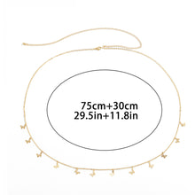 Load image into Gallery viewer, Simple Hollow Small Butterfly Waist Chain Women's Jewelry Retro Trendy Thin Chain Body Chain Female Jewelry Accessories
