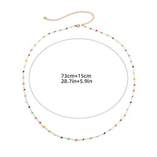 Load image into Gallery viewer, Sexy Summer Beach Creative Colorful Rice Beads Tassel Single Layer Waist Chain Sweet Cool Geometric Star Chain Body Chain
