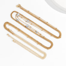Load image into Gallery viewer, Sexy Multilayer Beach Rock Waist Chain Hip Hop Metal Waist Chain Simple Body Chain Summer Sky Blue Female Women Body Chain
