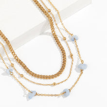 Load image into Gallery viewer, Sexy Multilayer Beach Rock Waist Chain Hip Hop Metal Waist Chain Simple Body Chain Summer Sky Blue Female Women Body Chain
