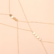 Load image into Gallery viewer, Fashion Simple Round Sequin Pendant Body Chain Female Nightclub Party Beach Sexy Alloy Chain Chest Chain Women Female Jewelry
