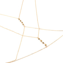 Load image into Gallery viewer, Fashion Simple Round Beaded Body Chain Female Nightclub Beach Sexy Alloy Chain Chest Chain Women Female Party Jewelry
