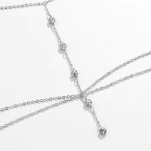 Load image into Gallery viewer, Fashion Beach Bikini Cross Clothes Chest Chain Sexy Rhinestone Multilayer Tassel Chain Body Chain Female Women Jewelry
