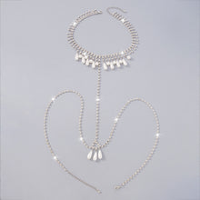 Load image into Gallery viewer, Fashion Sexy Simple Lady Claw Chain Body Chain Net Red Pearl Creative Elegant Waist Chest Chain Women Female Jewelry
