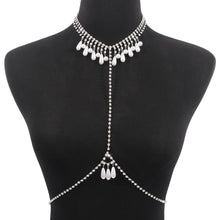 Load image into Gallery viewer, Fashion Sexy Simple Lady Claw Chain Body Chain Net Red Pearl Creative Elegant Waist Chest Chain Women Female Jewelry
