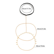 Load image into Gallery viewer, Sexy Beach Imitation Pearl Body Chain Simple Stretch Star Rhinestone Tassel Thigh Chain Women Female Jewelry Accessories
