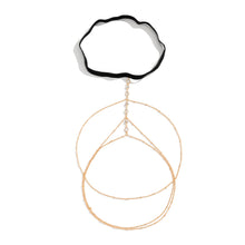 Load image into Gallery viewer, Sexy Beach Imitation Pearl Body Chain Simple Stretch Star Rhinestone Tassel Thigh Chain Women Female Jewelry Accessories
