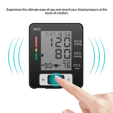 Load image into Gallery viewer, English Voice Electronic Sphygmomanometer Home Wrist Blood Pressure Household Heart Rate Measurement Blood Pressure Health Care
