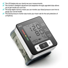 Load image into Gallery viewer, English Voice Electronic Sphygmomanometer Home Wrist Blood Pressure Household Heart Rate Measurement Blood Pressure Health Care
