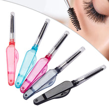 Load image into Gallery viewer, Dual-purpose Stainless Steel/Plastic Eyelash Comb Makeup Creative Portable Eyebrow Brush Eyelash Brush Women Female Makeup Tool
