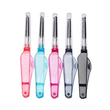 Load image into Gallery viewer, Dual-purpose Stainless Steel/Plastic Eyelash Comb Makeup Creative Portable Eyebrow Brush Eyelash Brush Women Female Makeup Tool
