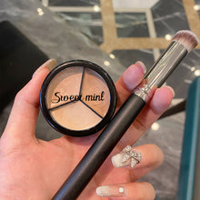 Load image into Gallery viewer, Round Tri-color Concealer Cover Up Spot Acne Marks Dark Circles Tear Ditch Repair Foundation Cream Does Not Take Off Makeup
