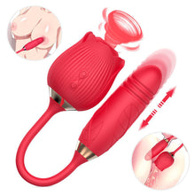 Load image into Gallery viewer, Double-ended Stick Sucking Vibrating Balls Female Masturbation Sex Toys Female Silicone Soft Clit Sucker Vagina Sucking Vibrator
