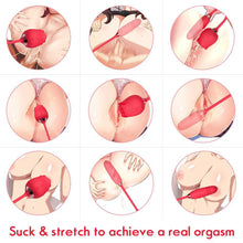 Load image into Gallery viewer, Double-ended Stick Sucking Vibrating Balls Female Masturbation Sex Toys Female Silicone Soft Clit Sucker Vagina Sucking Vibrator
