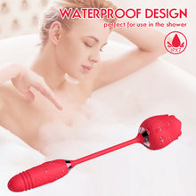 Load image into Gallery viewer, Double-ended Stick Sucking Vibrating Balls Female Masturbation Sex Toys Female Silicone Soft Clit Sucker Vagina Sucking Vibrator
