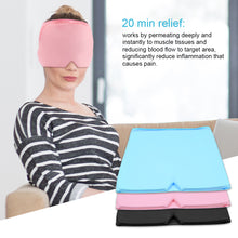 Load image into Gallery viewer, Migraine Relief Hat Ice Compress Headache Relief Gel Eye Mask Cold Therapy Migraine Mask Elastic Eye Mask Health Care
