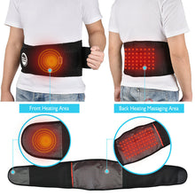 Load image into Gallery viewer, Portable Electric Heating Waist Belt Red Light Warm Belt Warm Palace Health Massage Belt Lumbar Pad Infrared Female Men Health Care
