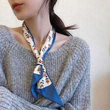 Load image into Gallery viewer, Women Long Silk Scarf Headband Streamer Vintage Satin Ribbon Hair Accessories All-match Hair Accessories
