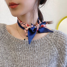 Load image into Gallery viewer, Women Long Silk Scarf Headband Streamer Vintage Satin Ribbon Hair Accessories All-match Hair Accessories

